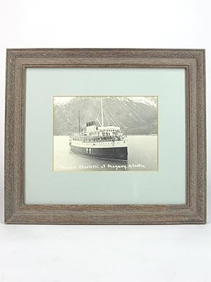 Original Photo British Columbia Coast S. S. Princess Charlotte at Skagway Alaska Framed Photograph
