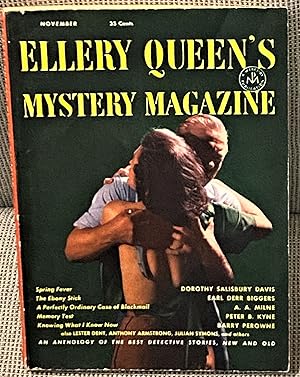 Image du vendeur pour Ellery Queen's Mystery Magazine, November 1952 mis en vente par My Book Heaven