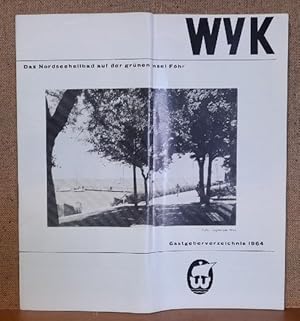 Seller image for Werbeprospekt / Reiseprospekt - Wyk. Das Nordseeheilbad auf der grnen Insel Fhr (Gesamtverzeichnis 1964) for sale by ANTIQUARIAT H. EPPLER