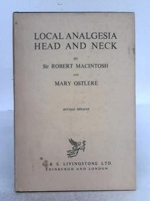 Imagen del vendedor de Local Analgesia Head and Neck a la venta por World of Rare Books