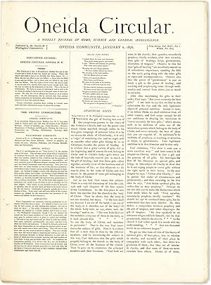 The Oneida Circular [vol. XIII, no. 1 - January 6, 1876]
