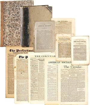 Bild des Verkufers fr [PUTNEY & ONEIDA COMMUNITY PERIODICALS] The Witness, The Perfectionist, The Perfectionist & Theocratic Watchman, The Spiritual Magazine, The Free Church Circular, The Circular, The Circular New Series, The Oneida Circular, The American Socialist zum Verkauf von Lorne Bair Rare Books, ABAA