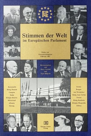 Seller image for Stimmen der Welt im Europischen Parlament. Reden von Staatsoberhuptern 1980 - 1987. for sale by Antiquariat Bookfarm