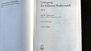 Bild des Verkufers fr Lehrgang der ho?heren Mathematik, Teil II. (Hochschulbu?cher fu?r Mathematik, Band 2). zum Verkauf von Antiquariat Bookfarm