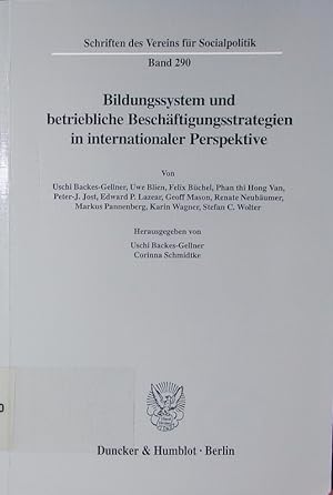 Seller image for Bildungssystem und betriebliche Beschftigungsstrategien in internationaler Perspektive. for sale by Antiquariat Bookfarm