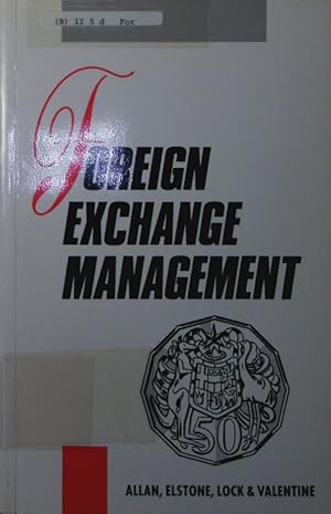 Bild des Verkufers fr Foreign exchange management. zum Verkauf von Antiquariat Bookfarm