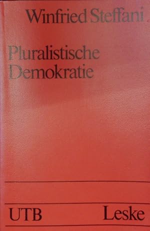 Imagen del vendedor de Pluralistische Demokratie. Studien zur Theorie und Praxis. a la venta por Antiquariat Bookfarm