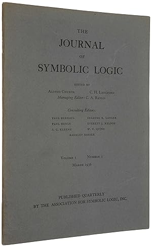 'A Note of the Entscheidungsproblem,' pp. 40-41 in The Journal of Symbolic Logic, Vol. 1, No. 1, ...