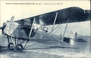 Ansichtskarte / Postkarte Avion d'observation Breguet, französisches Militärflugzeug