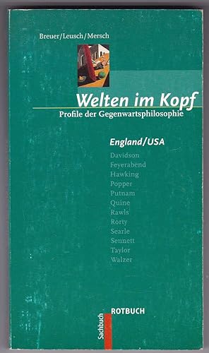 Imagen del vendedor de Welten im Kopf - Profile der Gegenwartsphilosophie / England /USA a la venta por Kultgut