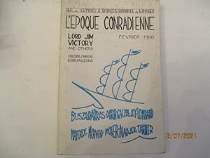 L'époque conradienne - lord Jim victory and others - Colloque d'Amiens, echos d'ailleurs - J. Conrad
