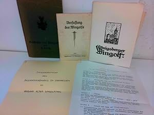 KONVOLUT/Wingolf: 1) Buch von D. Hans Waitz: Geschichte des Wingolfs. 3. Auflage der "Geschichte ...