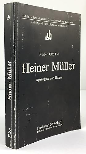 Seller image for Heiner Mller. Apokalypse und Utopie. for sale by Antiquariat Heiner Henke