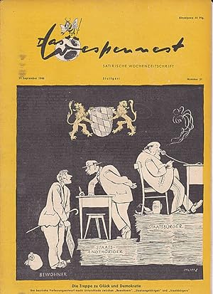 Das Wespennest. Satirische Wochenzeitschrift. Nr. 31, 21. September 1946