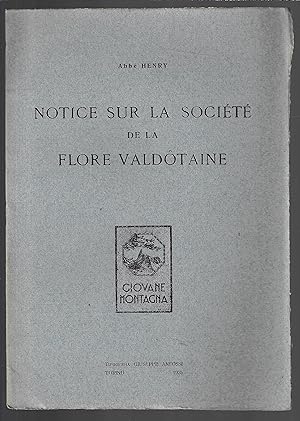 Notice sur la société de la Flore valdôtaine