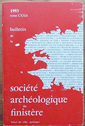 Image du vendeur pour Socit Archologique du Finistre - Anne 1993 - Tome CXXII mis en vente par Aberbroc