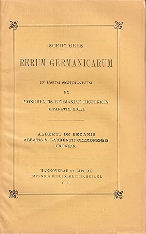 Seller image for Alberti De Bezanis abbatis S. Laurentii Cremonensis cronica pontificum et imperatorum for sale by Antiquariat Immanuel, Einzelhandel