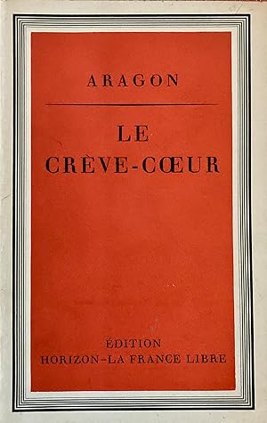 Seller image for Le crve-coeur. Prfaces d'Andr Labarthe et de Cyril Connolly. for sale by Jack Baldwin Rare Books