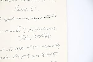 Lettre autographe signée adressée à Marc Barbezat : "Oui, aimez Stendhal, voilà une admiration qu...