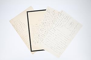 Correspondance de 4 lettres autographes signées adressée à Paul de Fleury
