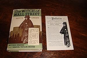 Seller image for The Witch of Wall Street (+ rare 13 page insert promo) Hetty Green : The Richest Woman in the World for sale by Medium Rare Books