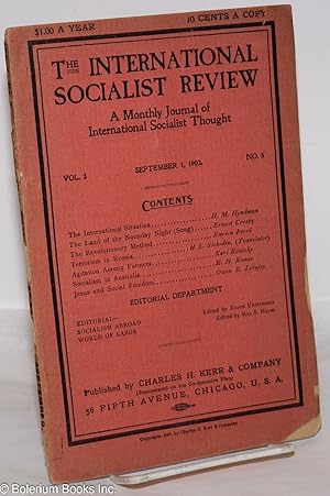 Imagen del vendedor de The international socialist review, a monthly journal of international socialist thought. Vol. 3, no. 3, September 1, 1902 a la venta por Bolerium Books Inc.