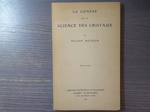 Imagen del vendedor de La gense de la science des cristaux. a la venta por Tir  Part