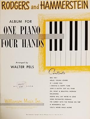 Seller image for Rodgers and Hammerstein Album for One Piano--Four Hands for sale by Mowrey Books and Ephemera