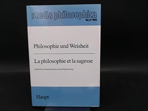 Bild des Verkufers fr Philosophie und Weisheit/ La philosophie et la sagesse. [Studia Philosophica Vol. 47/1988] zum Verkauf von Antiquariat Kelifer