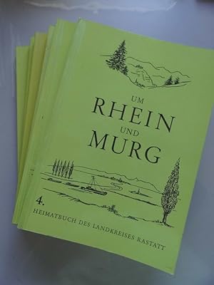 6 Bände Um Rhein um Murg Heimatbuch Landkreises Rastatt 4, 5, 7, 8, 9, 10