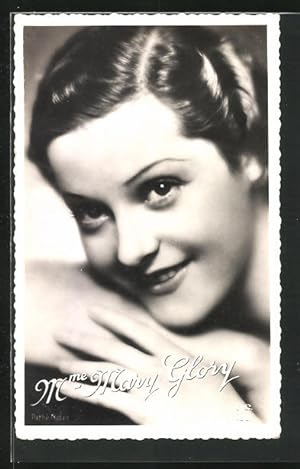 Immagine del venditore per Ansichtskarte Schauspieler Mary Glory mit romantischem Blick zur Seite schauend venduto da Bartko-Reher