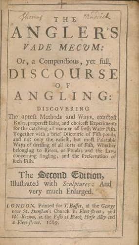 Bild des Verkufers fr The Angler's Vade Mecum: Or, a Compendious, yet Full, Discourse of Angling. . zum Verkauf von Barter Books Ltd