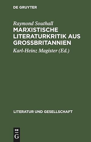 Bild des Verkufers fr Marxistische Literaturkritik aus Grossbritannien zum Verkauf von moluna