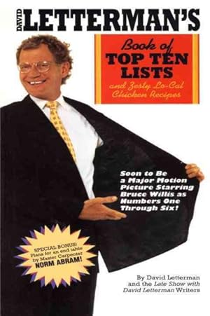 Seller image for David Letterman's Book of Top Ten Lists : And Zesty Lo-cal Chicken Recipes for sale by GreatBookPricesUK
