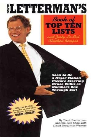 Seller image for David Letterman's Book of Top Ten Lists : And Zesty Lo-cal Chicken Recipes for sale by GreatBookPrices