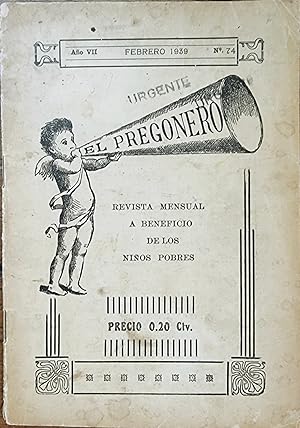 Seller image for El Pregonero Revista Mensual a Beneficio de los Nios Pobres for sale by Chaco 4ever Books