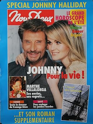 "Johnny HALLYDAY et LAETICIA" Affiche originale NOUX DEUX 3 Juin 2003