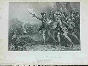 Seller image for Scots, wha hae wi' Wallace Bled. Robert Burns. Antique Print for sale by Meiwes