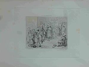 Dance. R. Brakenburg. Original engraved Print