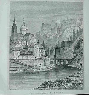 Namur. Original engraved Print. Antique Engraving