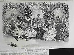 Scene from the New Ballet of "Les Quatre Saisons," at Her Majesty's Theatre. Engraving