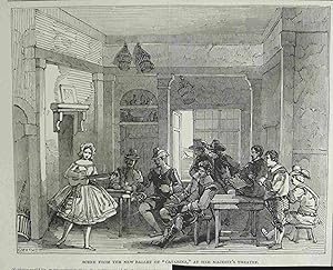 Scene from the New Ballet of "Catarina," at Her Majesty's Theatre. Engraving