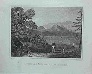 A View of Pekin, the Capital of China. Original engraved Print. Antique Engraving