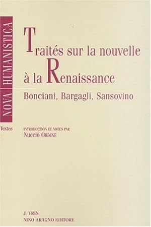 Bild des Verkufers fr Traites sur la nouvelle a la Renaissance. zum Verkauf von FIRENZELIBRI SRL