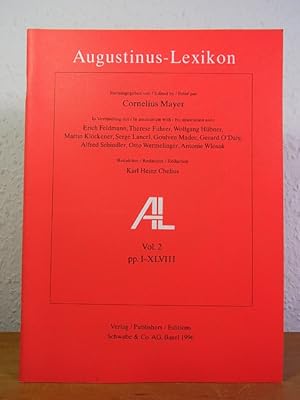 Bild des Verkufers fr Augustinus-Lexikon. Vol. 2. pp. I - XLVIII zum Verkauf von Antiquariat Weber