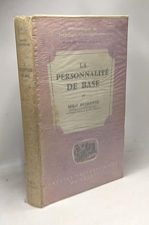 Seller image for La personnalit de base - un concept sociologique --- bibliothque de sociologie contemporaine -- dition 1966 for sale by crealivres