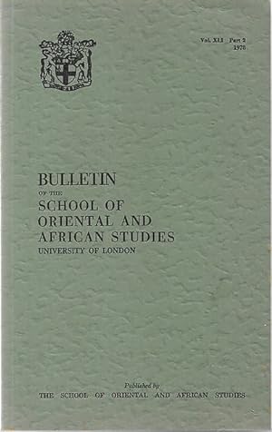 Bulletin of The School of Oriental and African Studies XLI Part 2 (1978)