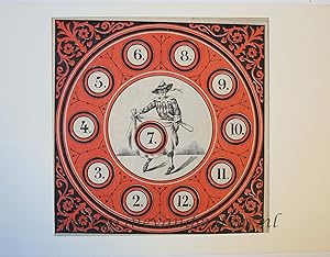 [Centsprent/ catchpenny print, games, spel, lithography] (The game of Arlequin), published ca. 1900