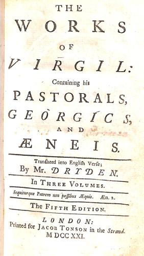 Seller image for The Works of Virgil Containing his Pastorals Georgics and Aeneis Volume One for sale by WeBuyBooks