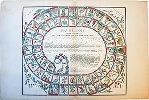 [Antique game, board game, lithography] Jeu de l'Oie (Goose game), published ca. 1870.